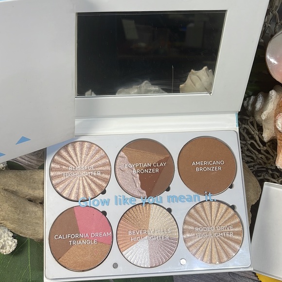 Ofra On The Glow Highlighter Bronzer Summer Glow Face Palette Makeup Cosmetics - Picture 12 of 13